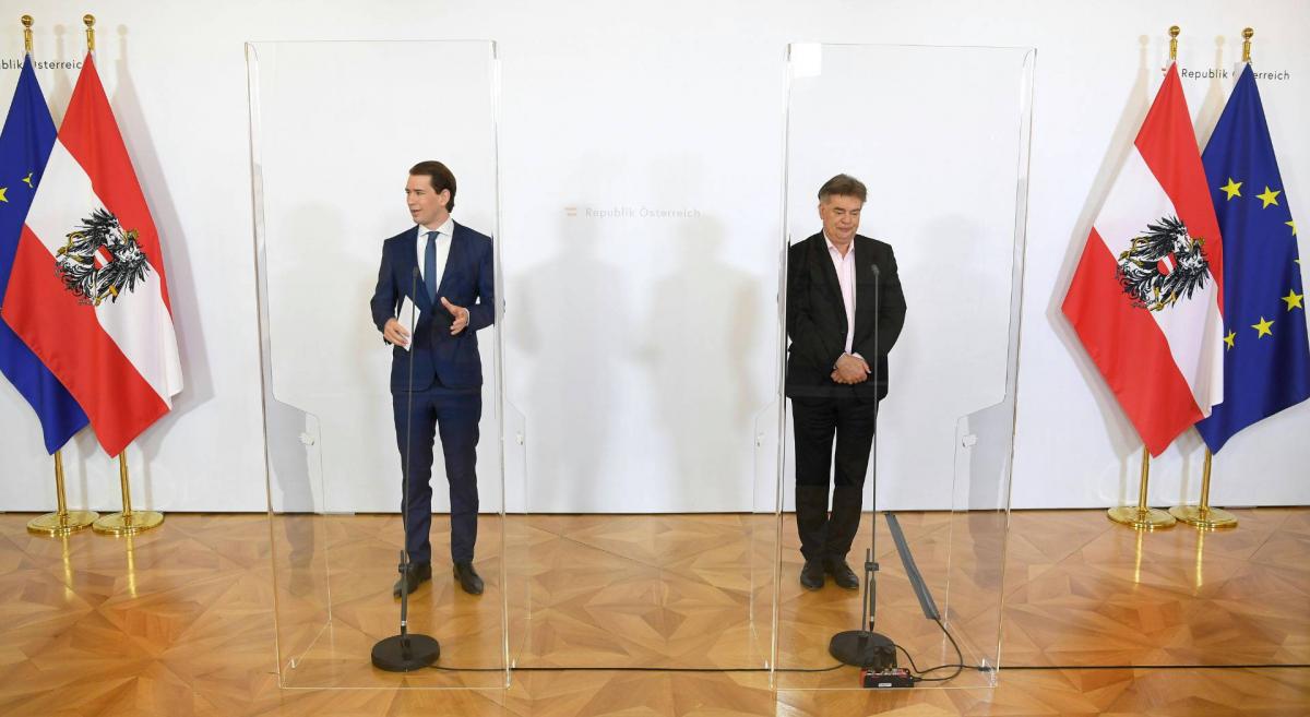 Sebastian Kurz és Werner Kogler