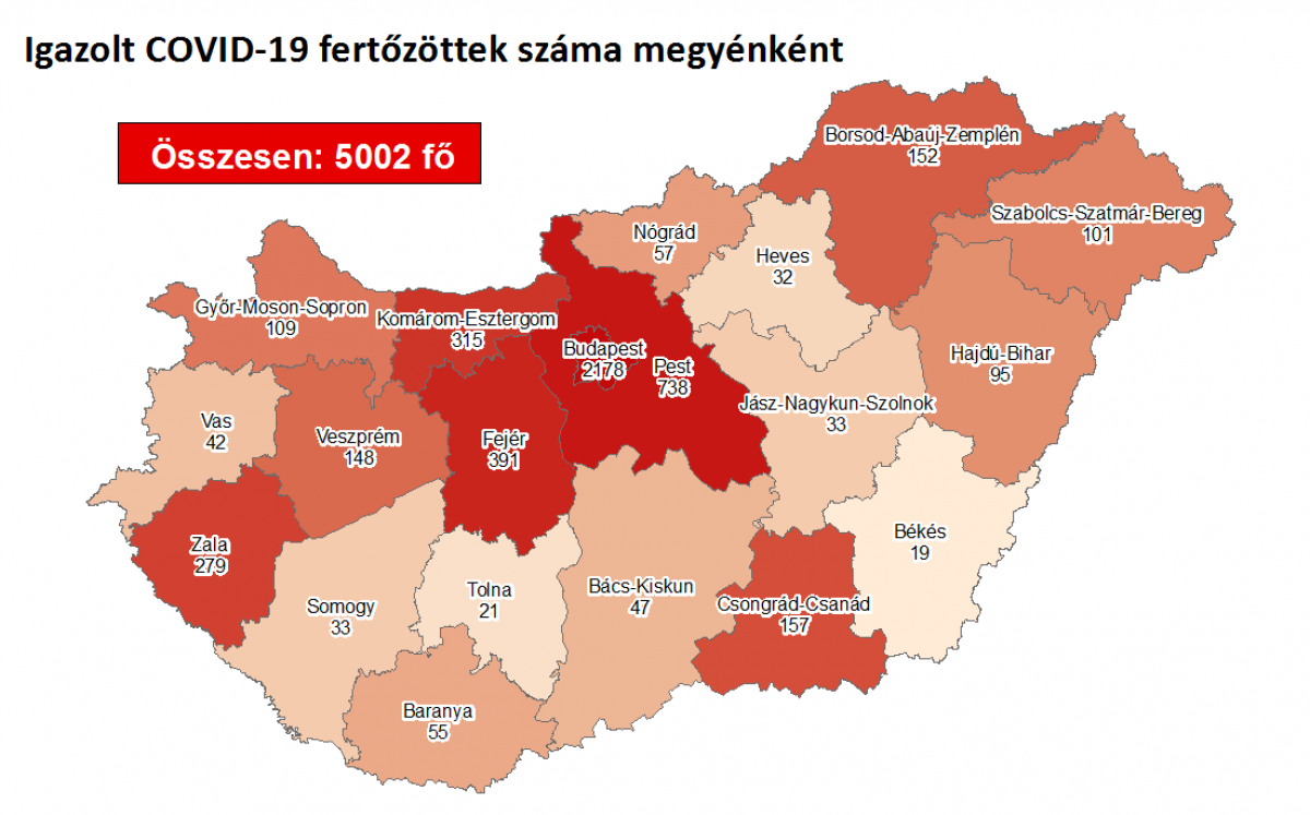 Koronavírus-helyzet 2020. augusztus 19-én