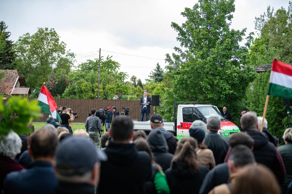 Magyar Péter a kampányban sorra járta a kistelepüléseket is