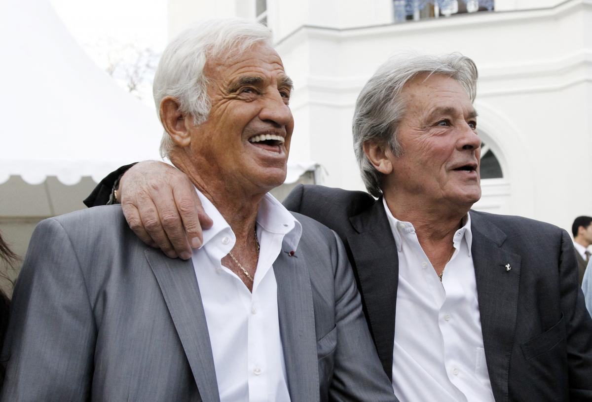 Belmondo és Delon 2010-ben, egy ünnepi rendezvényen