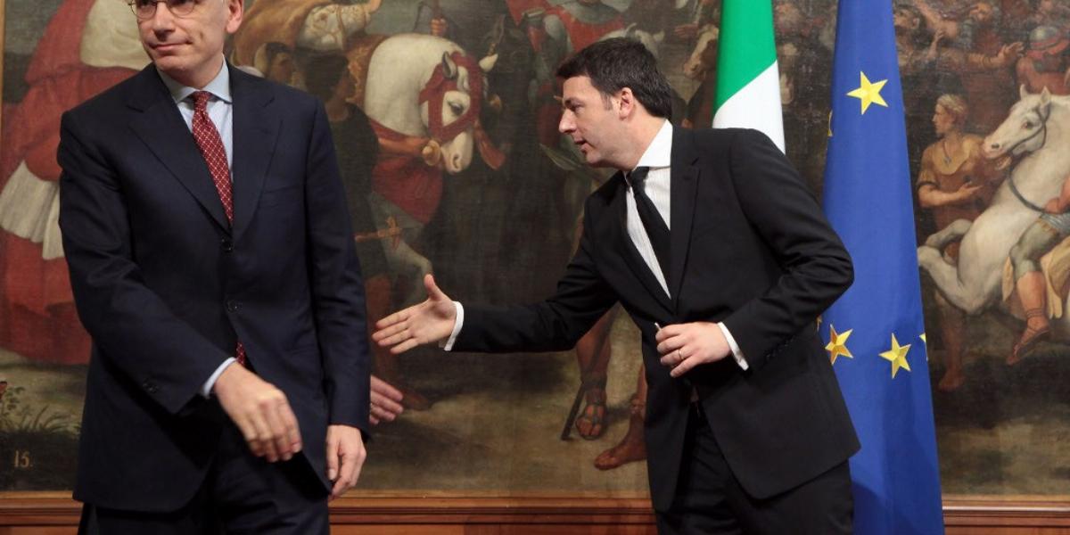 Letta és Renzi között ma sem nevezhető barátinak a viszony, pedig egyazon párt tagjai FOTÓ: EUROPRESS/GETTY IMAGES/ELISABETTA VI