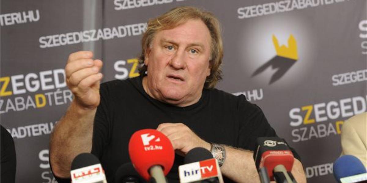 Depardieu a Szegedi Szabadtéri Játékok sajtótájékoztatóján. FOTÓ: MTI, Kelemen Zoltán Gergely