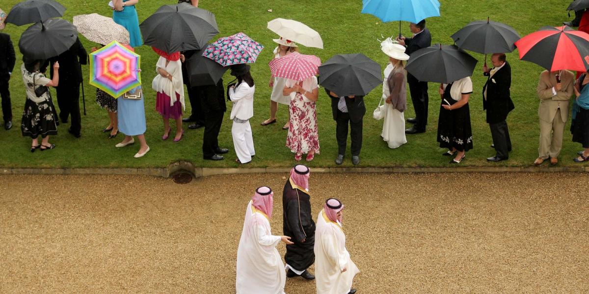 Kerti parti a Buckingham palotában/Getty Images 