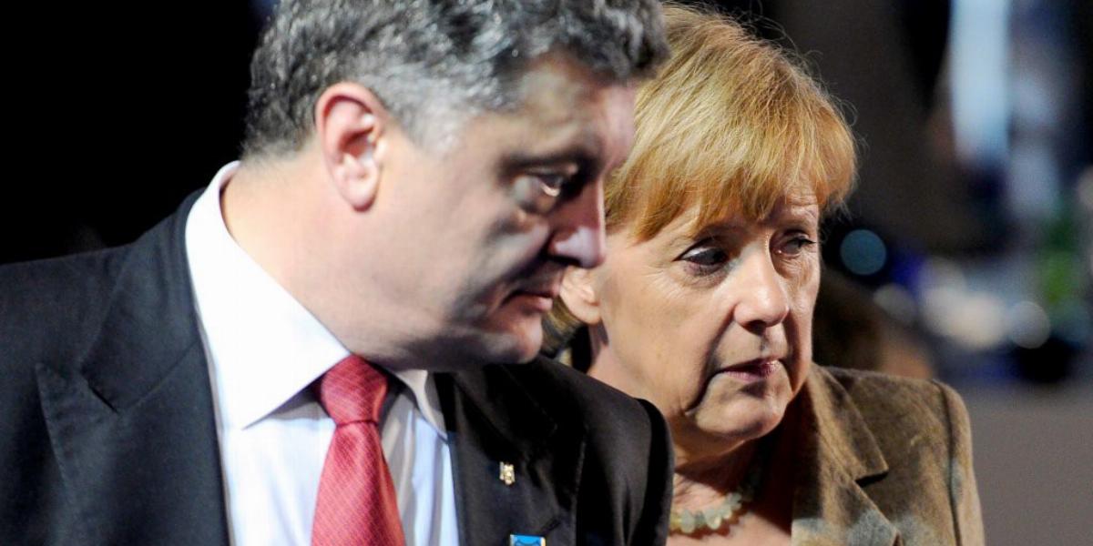 Petro Porosenko és Angela Merkel a tűzszünet tiszteletben tartását sürgetik FOTÓ: EUROPRESS/GETTY IMAGES