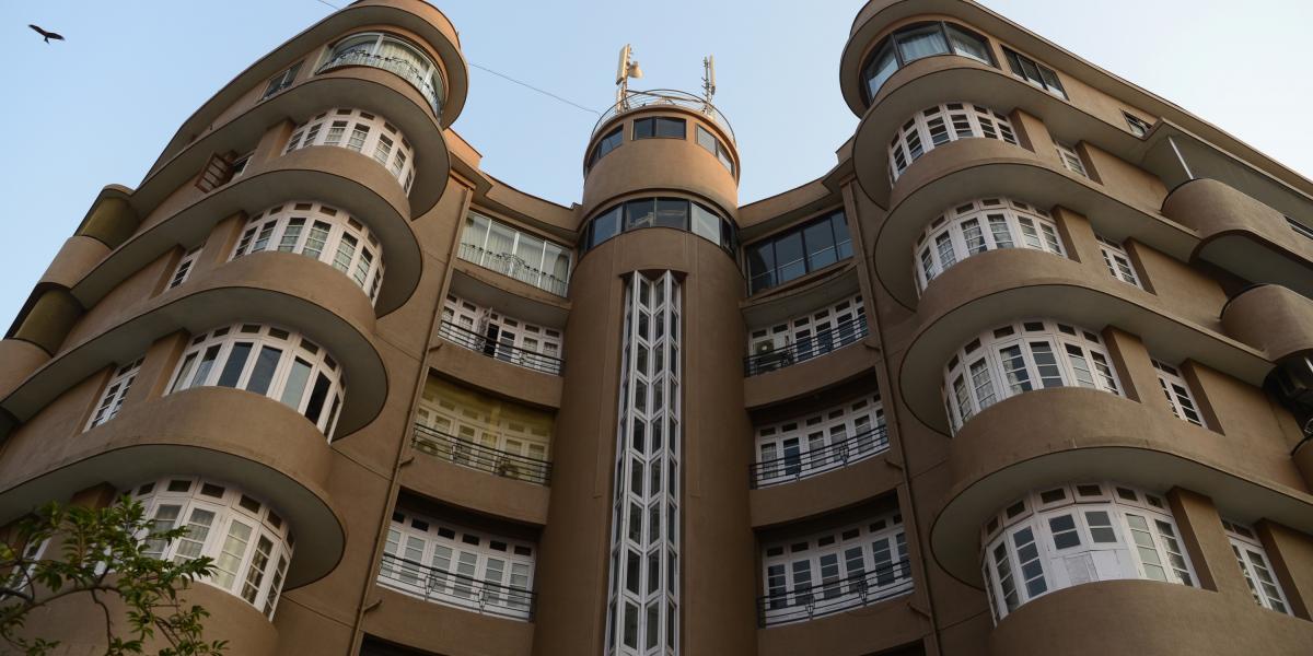 Art deco stílusú épület az indiai Mumbaiban