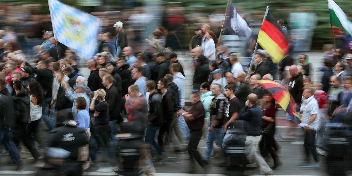 Jobboldali tüntetés Chemnitzben