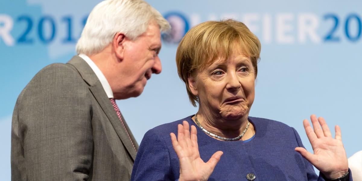 Angela Merkel és Volker Bouffier