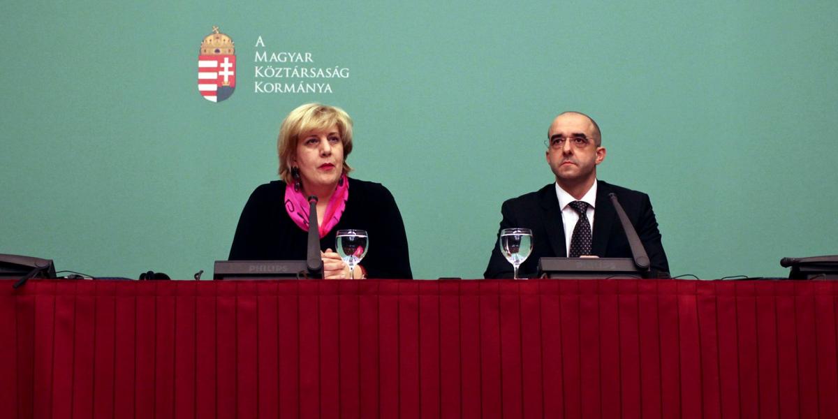 Dunja Mijatovic és Kovács zoltán 2011-ben Budapesten