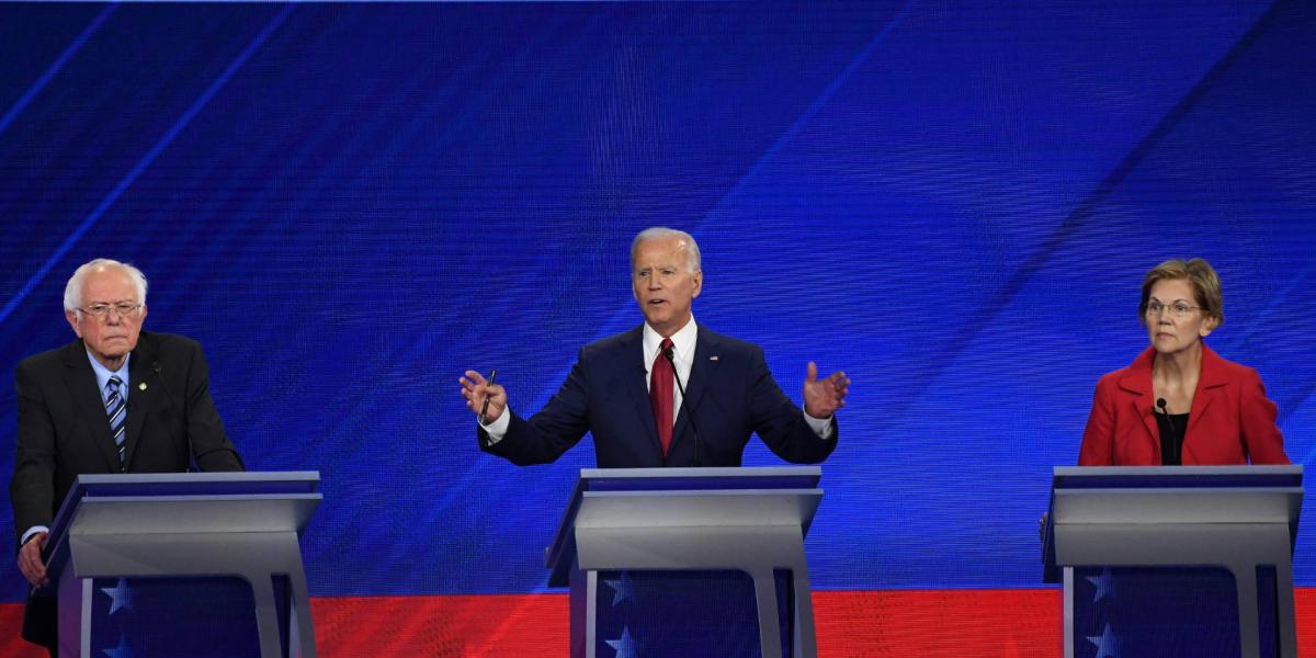 Bernie Sanders, Joe Biden és Elizabeth Warren a három legesélyesebb demokrata jelölt