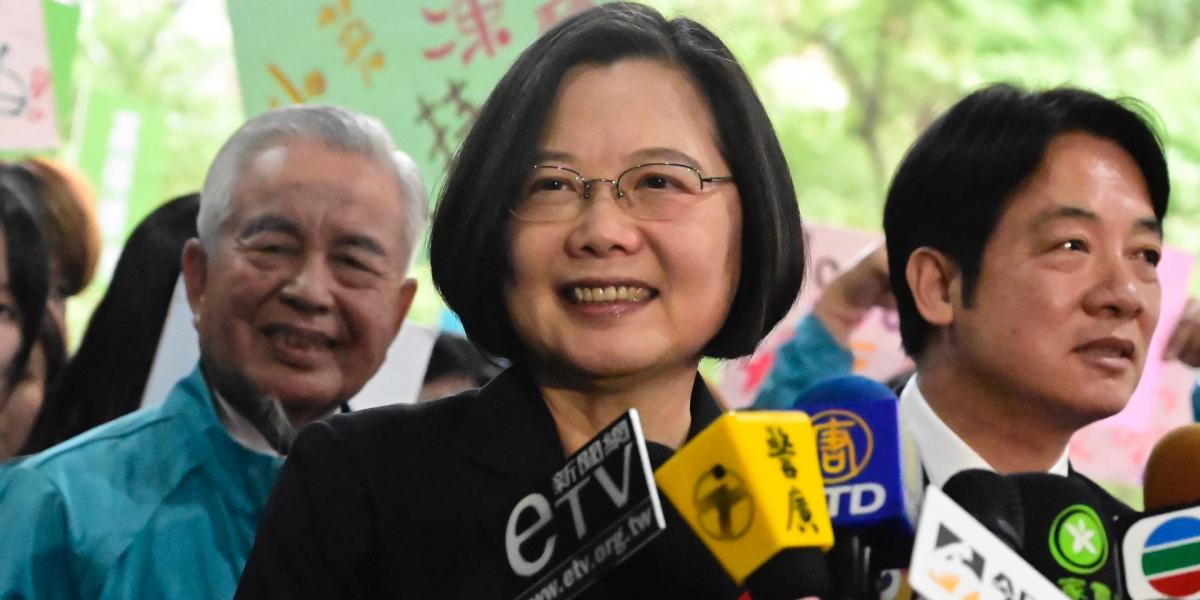 Tsai Ing-wen elnök, miután a januári elnökválasztáson nyilvántartásba vették