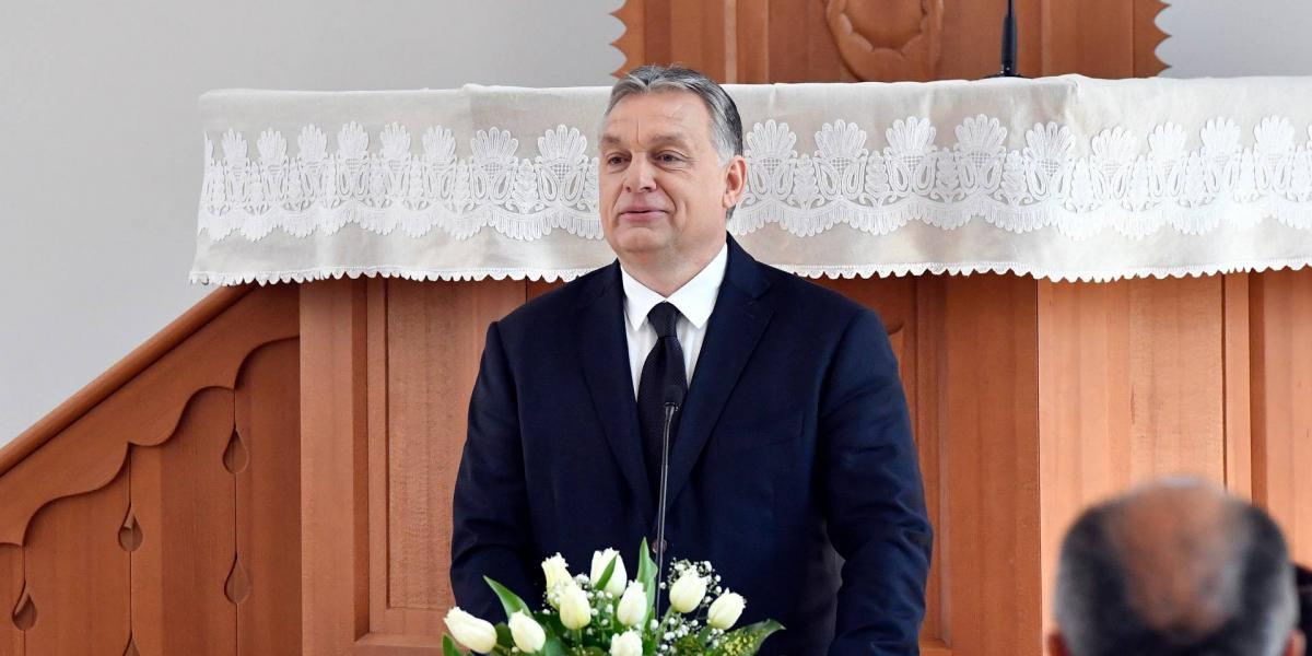 Orbán Viktor a pesterzsébeti református templom avatásán. Képünk illusztráció