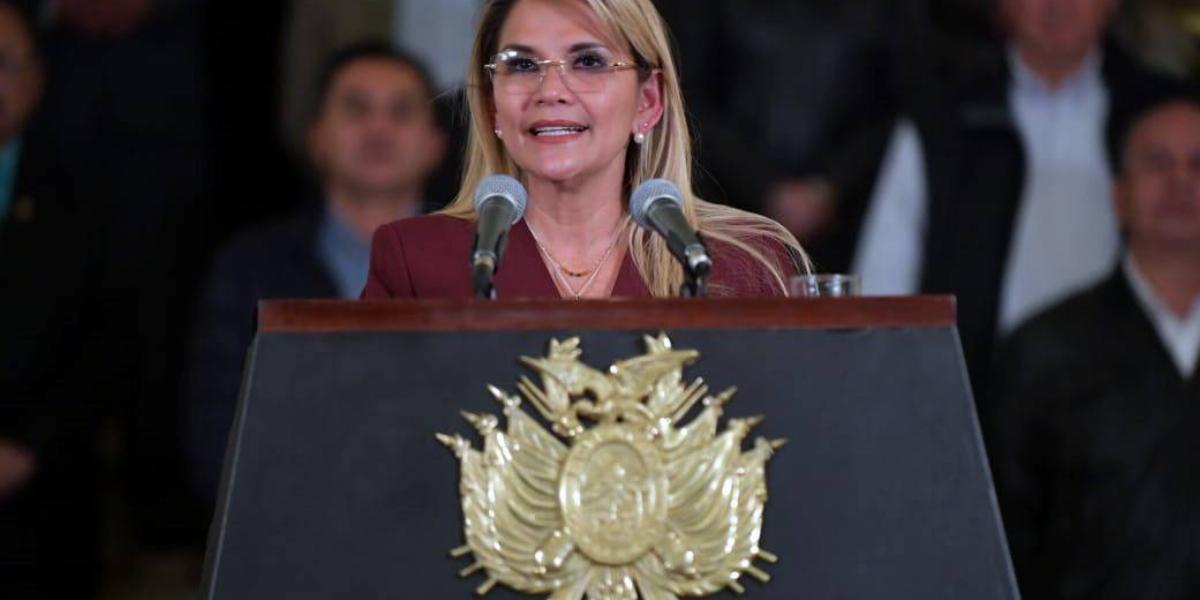 Jeanine Ánez, Bolívia ideiglenes államfője