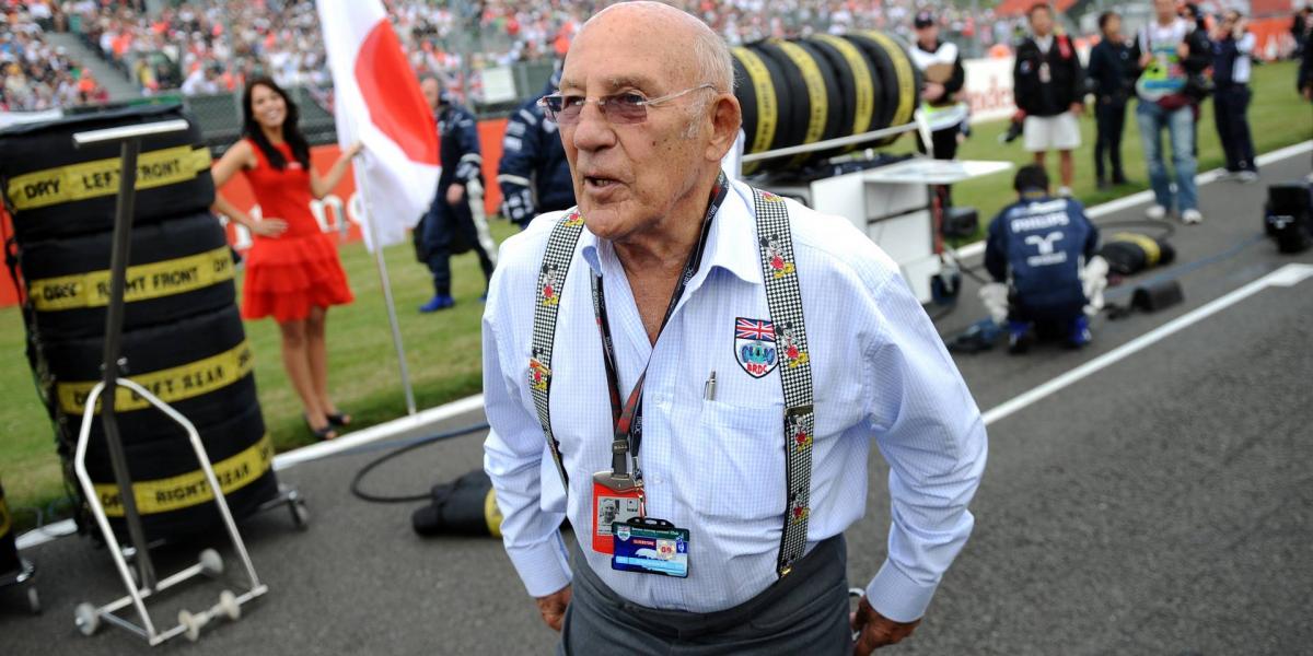 Stirling Moss a silverstone-i pályán