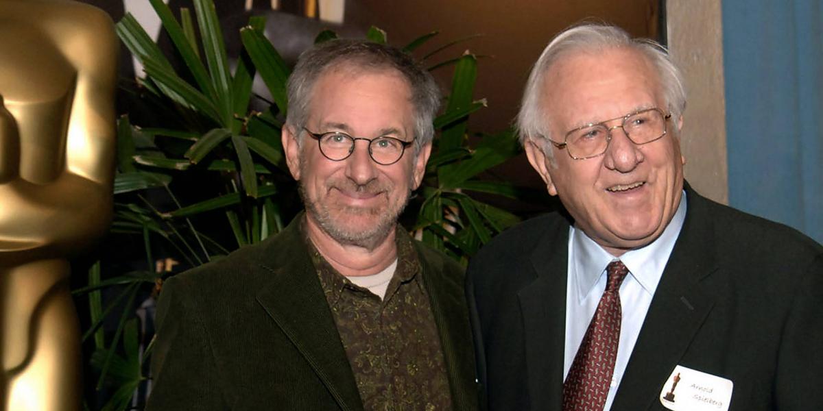 Steven Spielberg és édesapja Arnold Spielberg a 2006-os Oscar-gálán