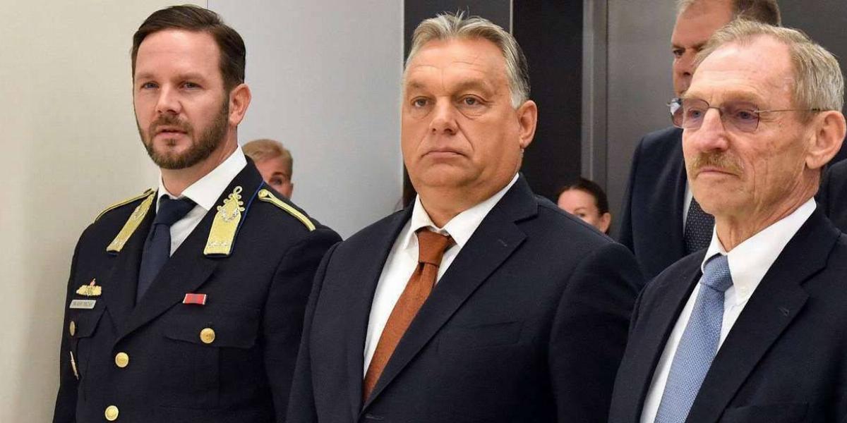 Orbán Viktor, Pintér Sándor és Kiss Zoltán (b) nb. vezérőrnag