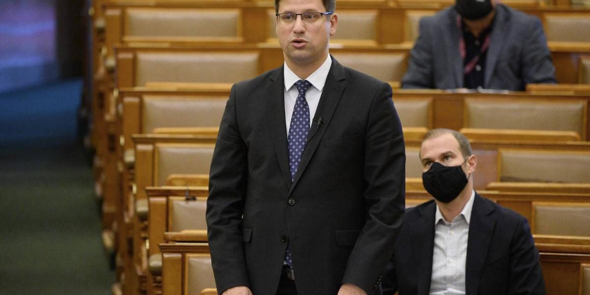 Gulyás Gergely Miniszterelnökséget vezető miniszter