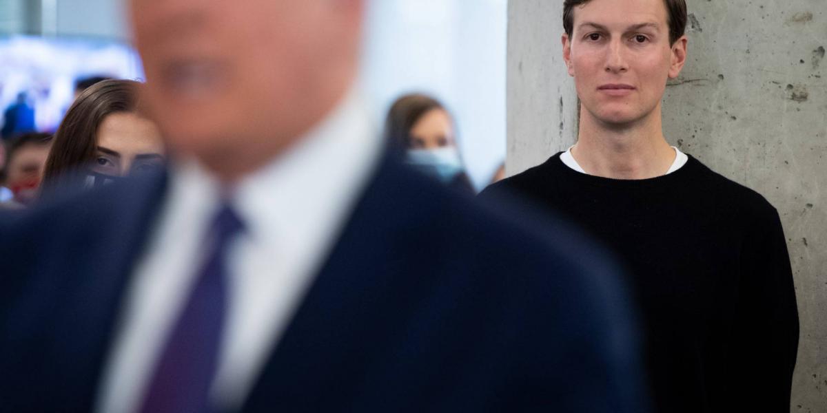 Jared Kushner elnöki vej és tanácsadó mindeddig Donald Trump mögött állt