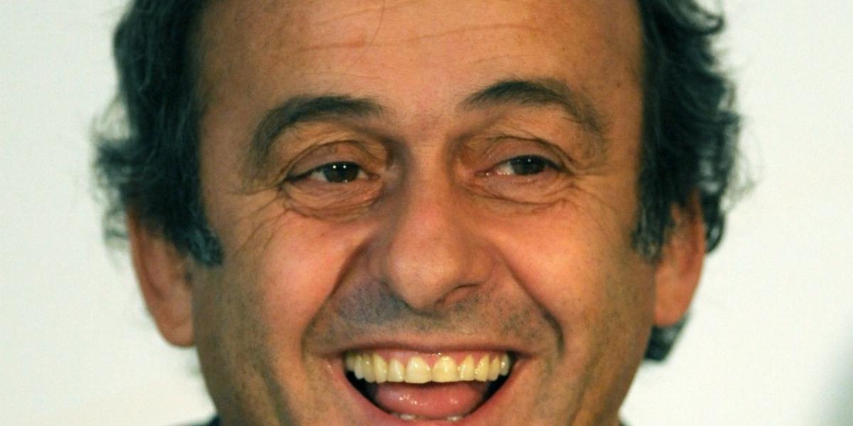 Michel Platini nevet, de nem viccel FOTÓ: VAJDA JÓZSEF