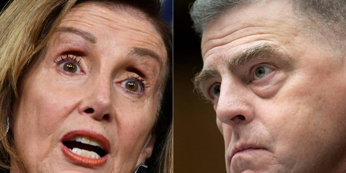 Nancy Pelosi és Mark Milley tábornok