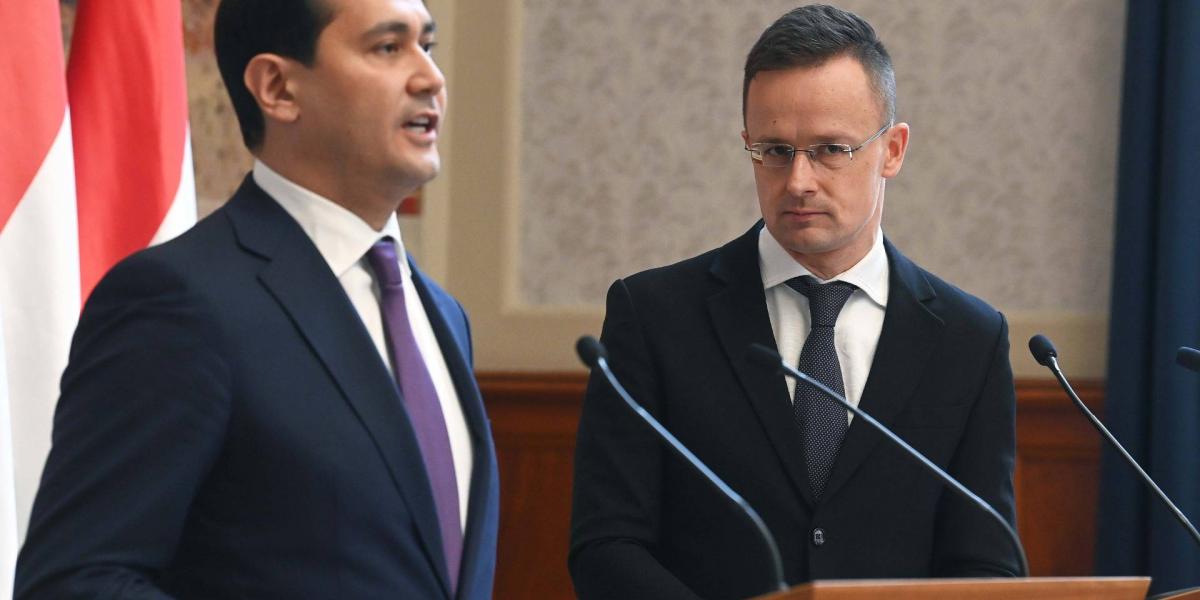 Sardor Umurzakov és Szijjártó Péter