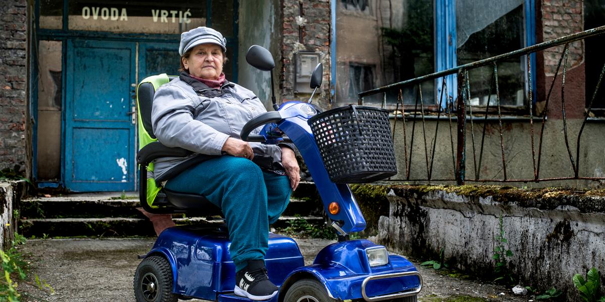 Bojana Peter a befogadóállomás iskolájának egykori igazgatója