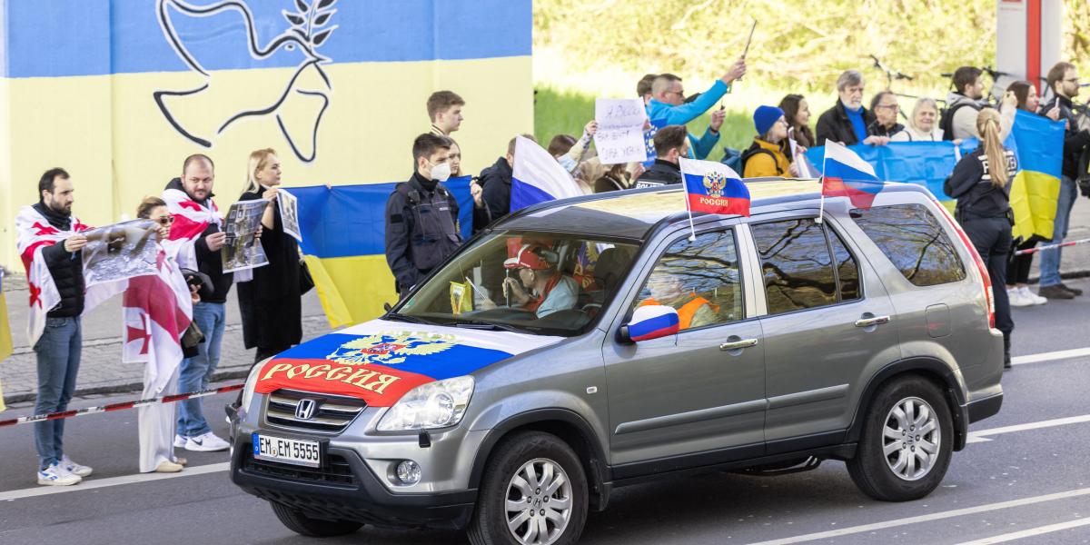 Németországban felháborodást keltett az Oroszország melletti tüntetés
