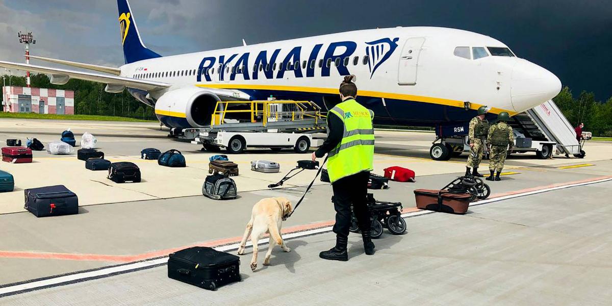 A veszteglő Ryanair gép