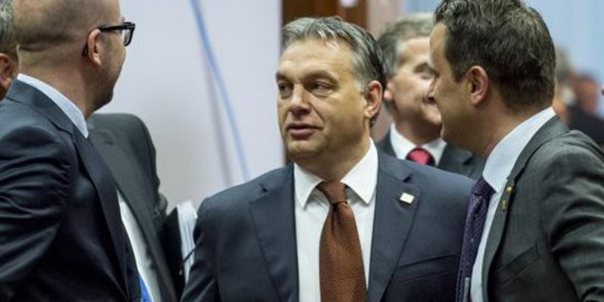 Orbán Viktor az EU csúcstalálkozón. FOTÓ: Miniszterelnöki Sajtóiroda, Burger Barna