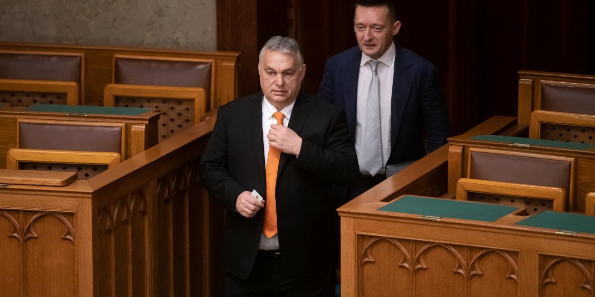 Orbán Viktor és Rogán Antal egy korábbi parlamenti ülésen