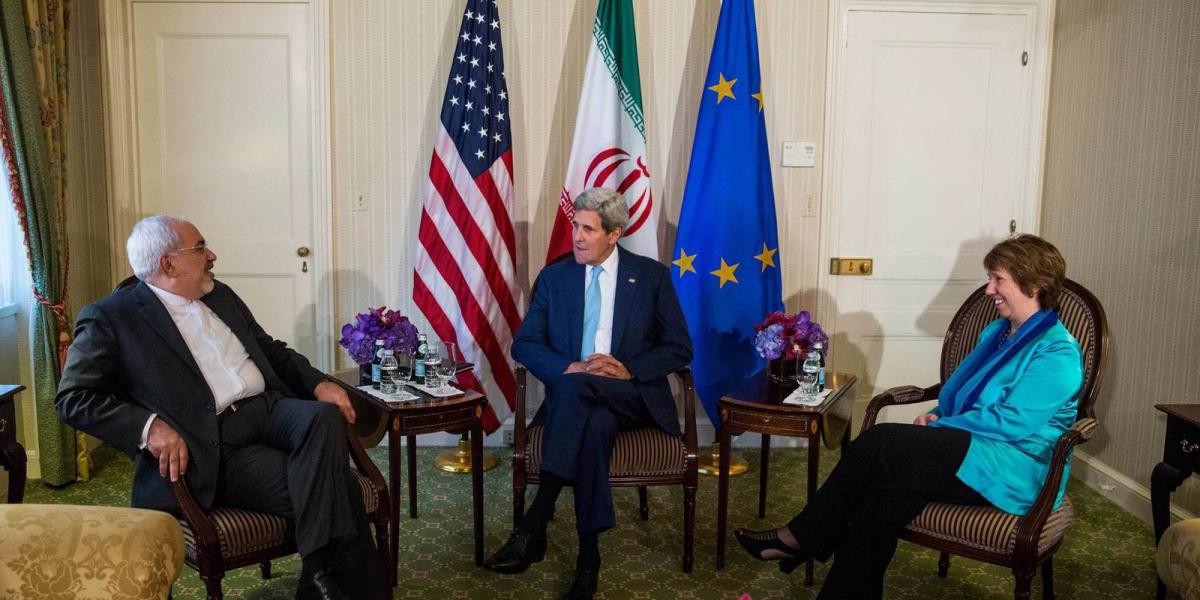 Mohammad Dzsavad Zarif iráni külügyminiszter John Kerryvel és Catherine Ashtonnal egyeztetett FOTÓ: EUROPRESS/GETTY IMAGES/ANDRE