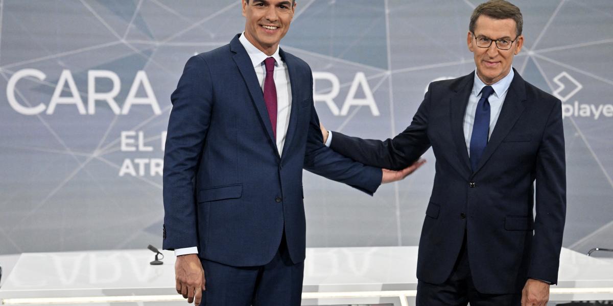 Július 23-án előre hozott választást rendeznek Spanyolországban. Pedro Sánchez hivatalban lévő kormányfő és a tisztségre jó eséllyel pályázó Alberto Núnez Fejióo tévé­vitája döntetlennel zárult