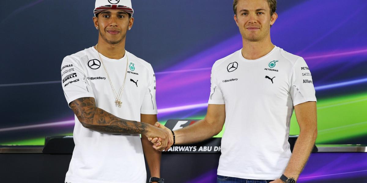 Lewis Hamilton és Nico Rosberg. Forrás: Getty Images/ Clive Mason