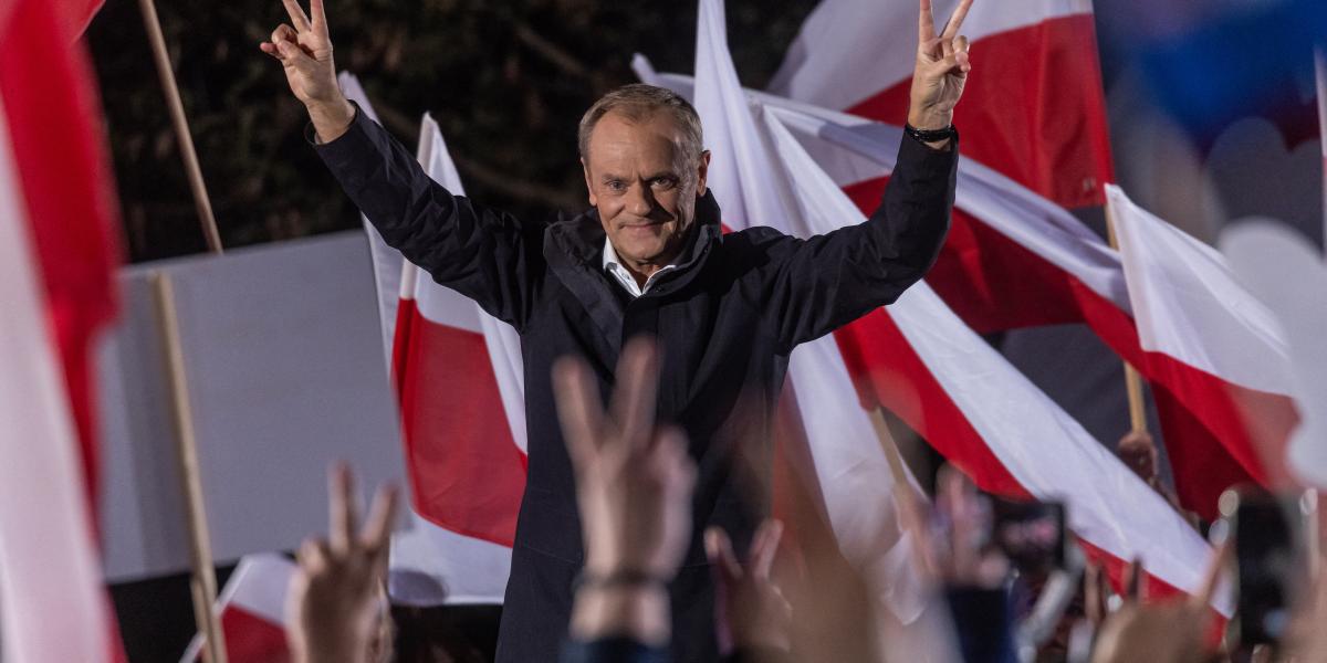 Legyen barátunk
Donald.
Csak Tusk legyen
a vezetékneve!
– A lengyel
ellenzék vezetője
a választási
győzelem után