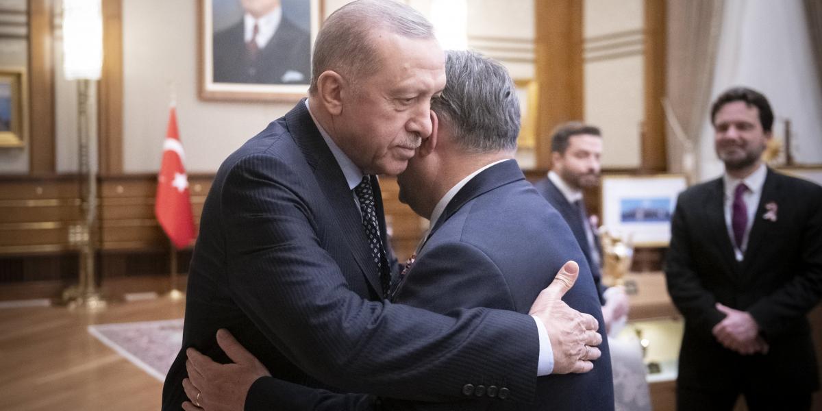 Orbán Viktor miniszterelnök és Recep Tayyip Erdogan török elnök Ankarában 2023. március 16-án