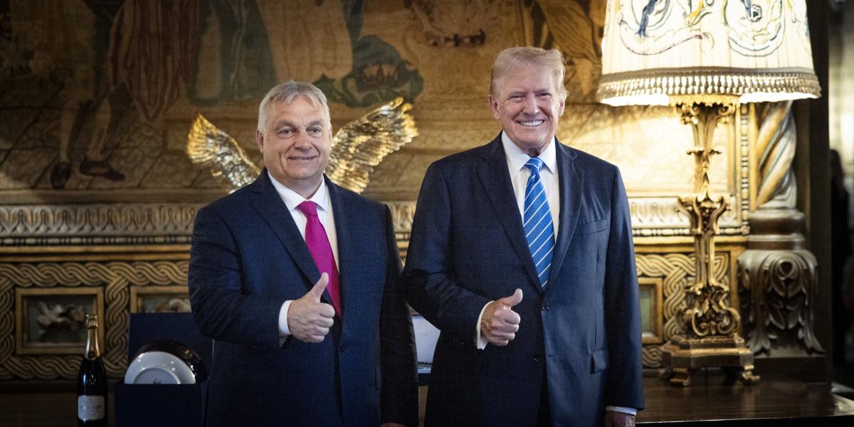 Orbán Viktor és Donald Trump találkozója a korábbi amerikai elnök floridai rezidenciáján