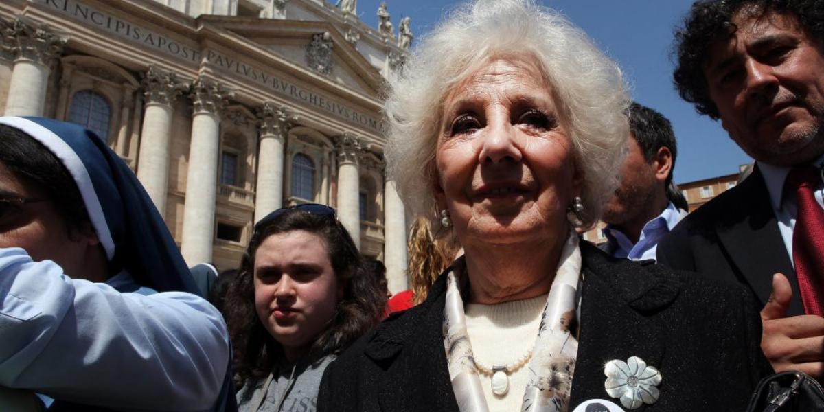 Estela Carlotto már bocsánatot kért, beismerte, hogy tévedett, amikor megvádolta a pápát FOTÓ: EUROPRESS/GETTY IMAGES/FRANCO ORI