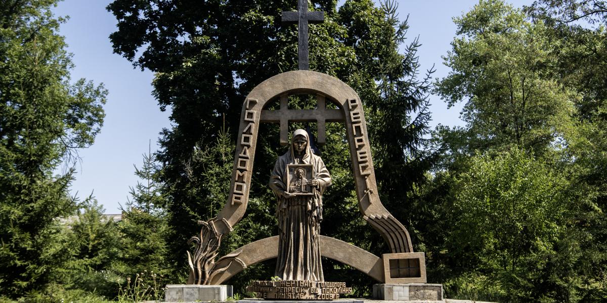 Holodomor-emlékmű Bilopilliában, Ukrajnában