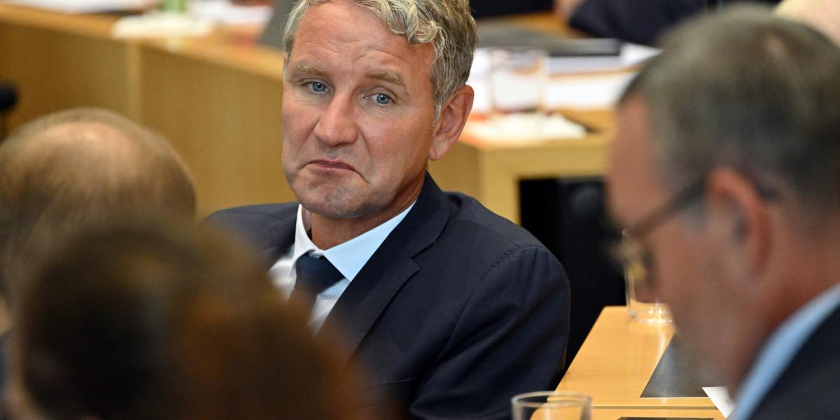 Björn Höcke, az AfD türingiai vezetője: a párt miatt fulladt kudarcba a tartományi parlament alakuló ülése