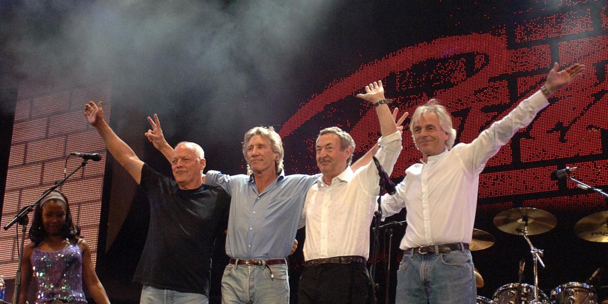 David Gilmour, Roger Waters, Nick Mason, Richard Wright 2005-ben