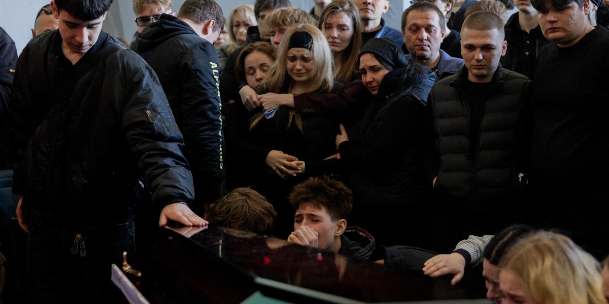 Hétfőn temették Kijevben az áldozatokat