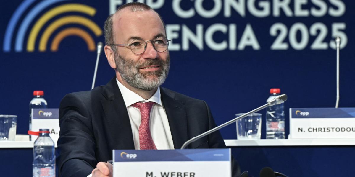 Manfred Weber az EPP ülésén április 30-án 