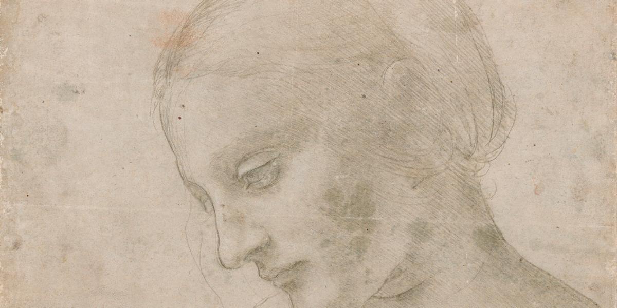 Leonardo da Vinci: Női fej profilban (részlet). 1478-1481,  Musée du Louvre
