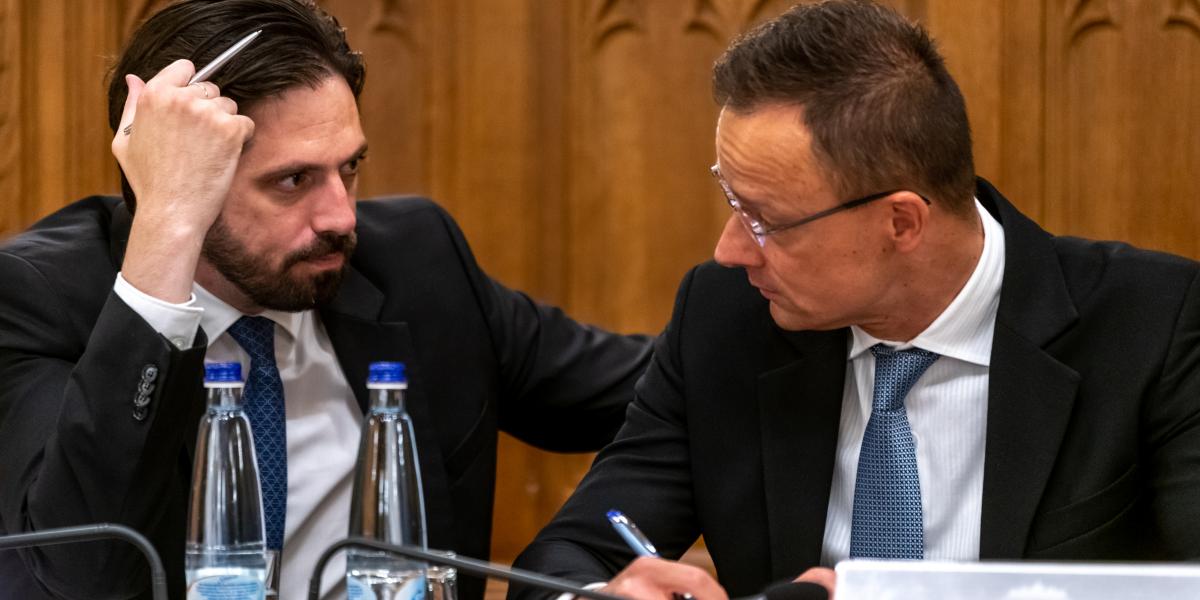 Magyar Levente és Szijjártó Péter - korábbi felvétel