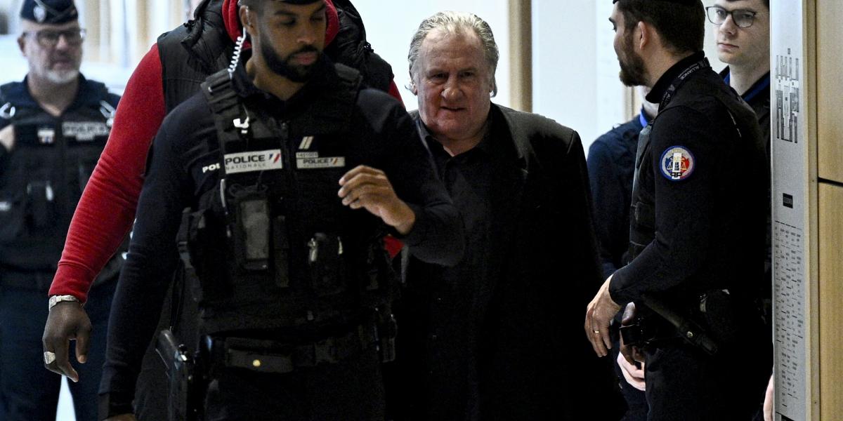 Gerard Depardieu francia színész az egyik tárgyalás során 2025. március 27-én