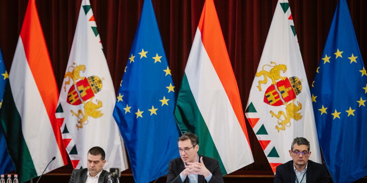 Budapest vezetése, középen Karácsony Gergely főpolgármester. 