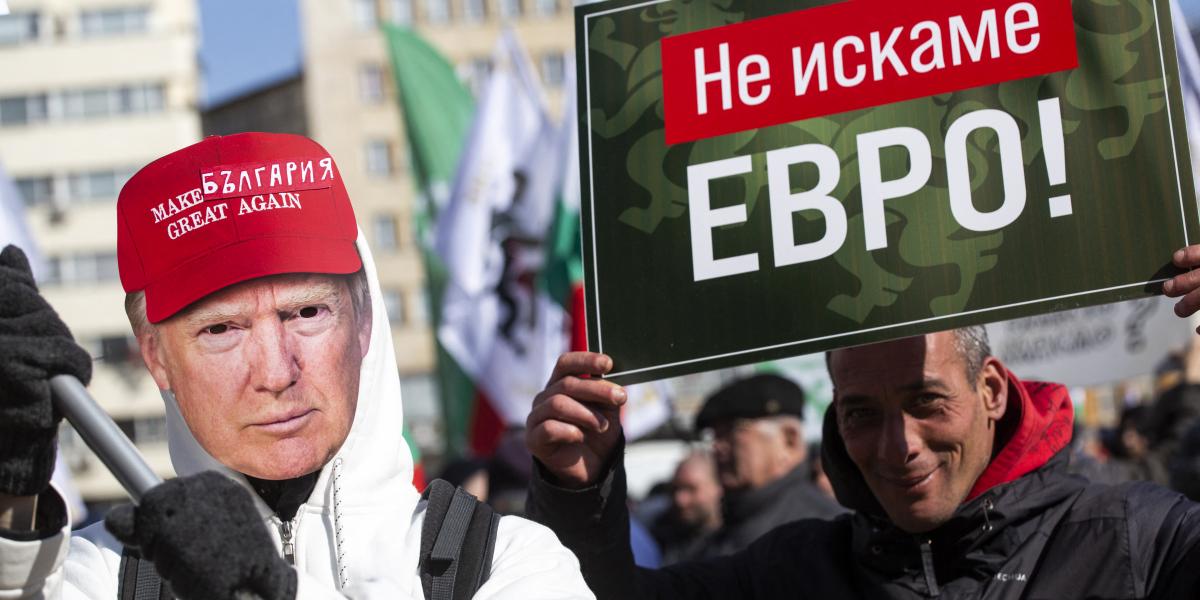 Februárban már tartottak tüntetést Bulgáriában az euró bevezetése ellen