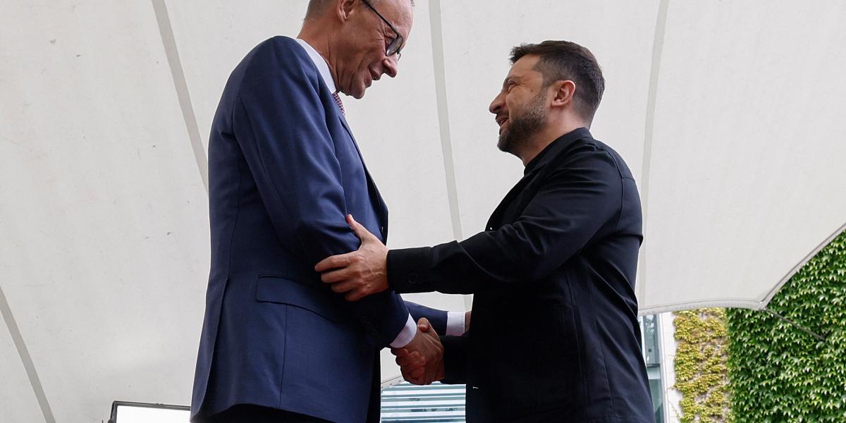 Berlinben fogadta Volodimir Zelenszkijt Friedrich Merz német kancellár