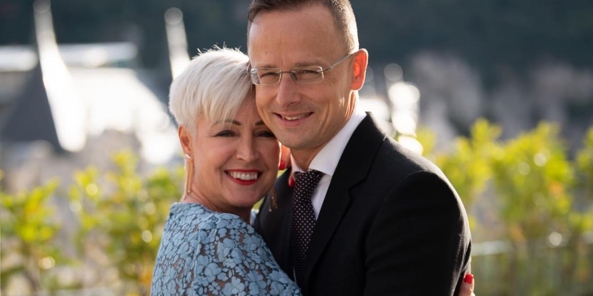 A Szijjártó házaspár egy korábbi felvételen
