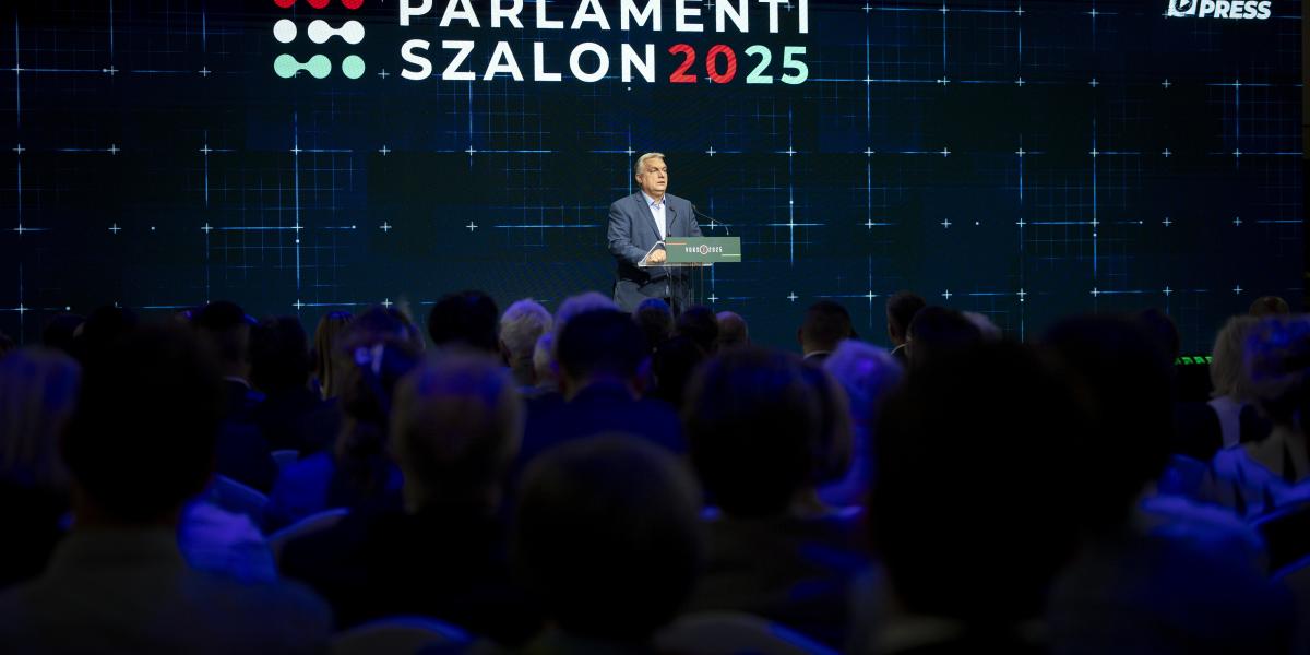 Orbán Viktor a Parlamenti Szalon 2025 rendezvényen Budapesten 2025. június 10-én