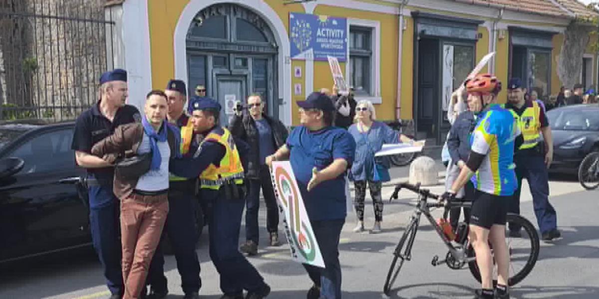 Albert-Nagy Ákos előállítása Szentendrén április 13-án 